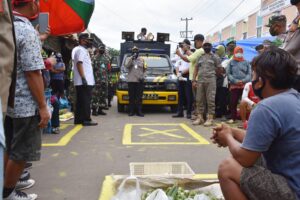 Penertiban Pasar untuk Physical Distancing (Jaga Jarak)