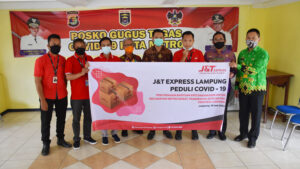 Pemkot Terima CSR APD dan Masker Dari J&T