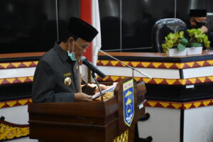 Penyampaian Raperda Pertanggungjawaban APBD  Tahun 2019