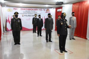 Puncak HUT Bhayangkara ke-74 Dilakukan Secara Virtual