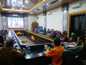 Rakor Virtual bersama Menko Polhukam