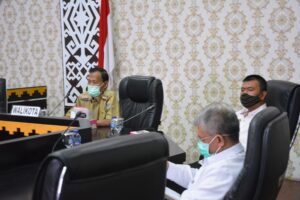 Walikota Metro Hadiri Vicon Penyerahan DIPA dan TKDD Oleh Presiden RI