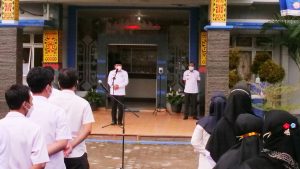 Walikota Metro Pimpin Apel Pagi di Dinas Pendidikan dan Kebudayaan