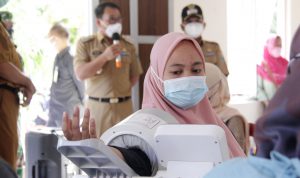 Walikota dan Wakil Walikota Metro Tinjau Vaksinasi di 5 Kecamatan