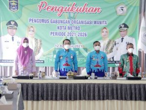 Pengukuhan Pengurus GOW Kota Metro Periode 2021-2026