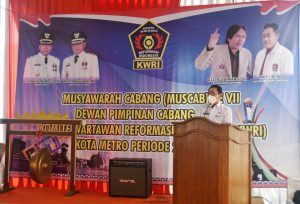 Pemerintah Kota Metro Membuka MUSCAB ke-VII KWRI Kota Metro