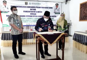 Penandatanganan Perjanjian Kerja Sama BPJS Dengan Pemerintah Kota Metro