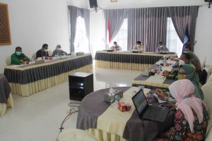 Secara Virtual, Walikota Metro Ikuti Rapat Penanggulangan Penyebaran Covid-19 di Provinsi Lampung