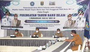 Monitoring dan Evaluasi Dengan Dinkes Kota Metro dan Puskesmas se-Kota Metro Tentang Pencegahan dan Pengendalian Covid-19