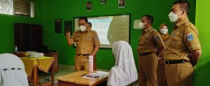 Pemerintah Kota Metro Tinjau Simulasi Tatap Muka di SMPN 1 Metro