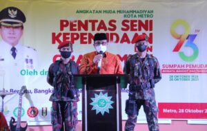 Wahdi Hadiri Pentas Seni Kepemudaan dan Orasi Ilmiah Oleh AMM Metro