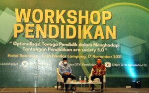 Walikota Metro Hadiri Workshop Pendidikan Hadapi Era Society 5.0