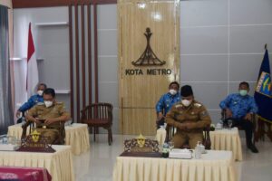 Pemkot Metro Ikuti Rakor Penyerahan DIPA dan Buku Daftar Alokasi Transfer ke Daerah dan Dana Desa TA 2022 Bersama Presiden RI Secara Virtual