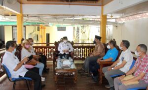 Walikota Metro dan Tribun Lampung Lakukan Audensi di Rumah Dinas