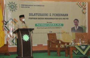 Qomaru Hadiri Silaturahmi dan Pembinaan Pimpinan Daerah Muhammadiyah Metro