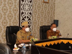 Secara Virtual, Walikota Metro Ikuti Rakor Pencegahan Tindak Pidana Korupsi