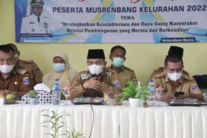 Qomaru Zaman Hadiri Musrenbang Kelurahan 2022 di Kelurahan Metro