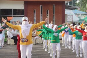 Senam Metro Ceria, Dikenalkan YJI Cabang Metro Lewat Lomba