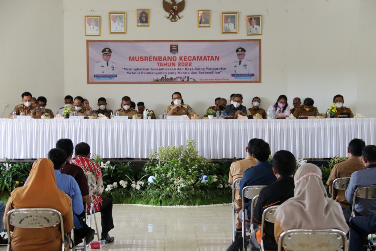 Pemkot Metro Gelar Musrenbang Kecamatan Tahun 2022 di Kecamatan Metro Pusat
