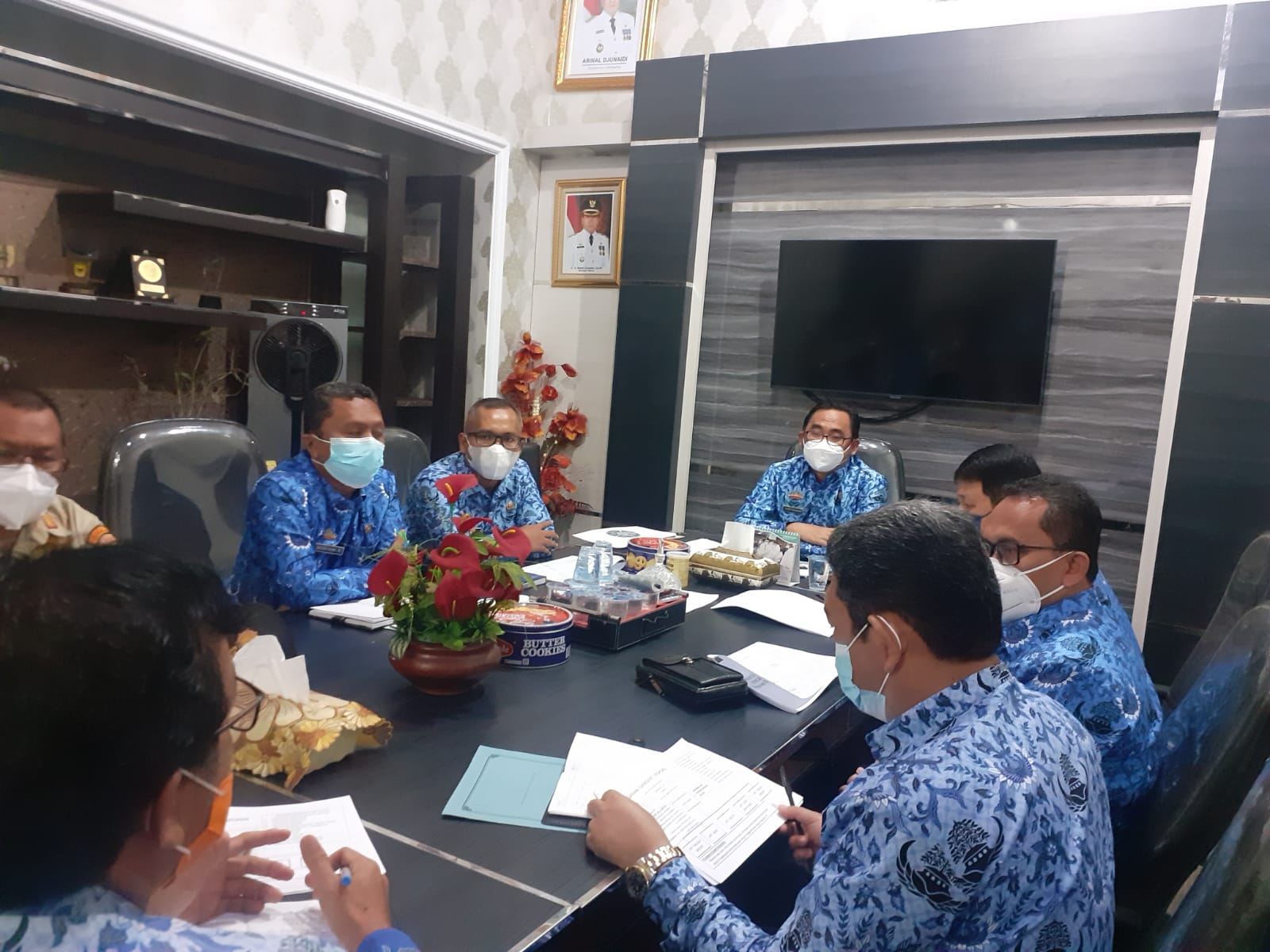 Asisten II Pimpin Rapat Persiapan Pembentukan Tim Tanggap Darurat Bencana Terpada Kota Metro