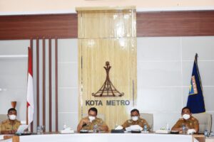 Walikota Metro Pimpin Rapat Penataan Kawasan Samber Park Kota Metro