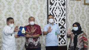 Wakil Walikota Metro dan Ketua Dewan Pengawas BPJS Ketenagakerjaan Lakukan Audiensi Bersama