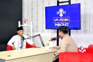 Wakil Walikota Metro Qomaru Menjadi Narasumber Pada Podcast UM Metro