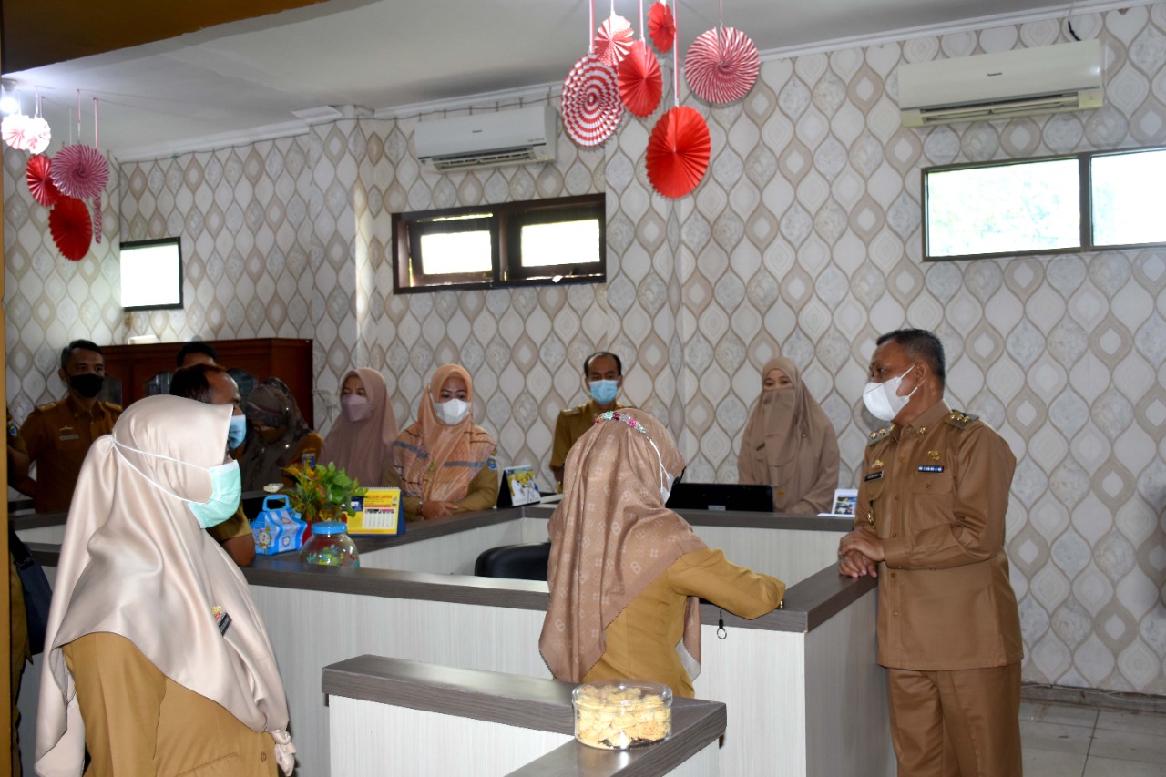 Wakil Walikota Metro Beserta Tim Lakukan Monitoring Penegakan Disiplin PNS dan THL