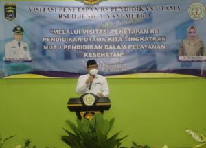 Walikota Metro Sambut Tim Asesor Penetapan Rumah Sakit Jend Ahmad Yani Menjadi Rumah Sakit Pendidikan