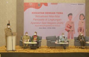 Walikota Menjadi Pemateri Pada Kegiatan Aktualisasi Nilai-nilai Pancasila