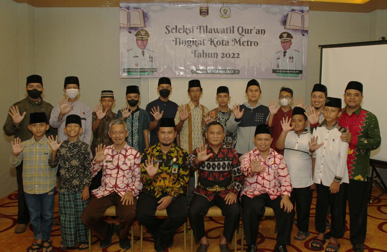 Qomaru Zaman Kunjungi Peserta Seleksi Tilawatil Qur’an Tingkat Kota Metro