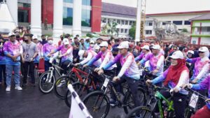 Walikota se-Indonesia Bersepeda di Bandar Lampung