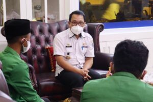 Walikota Metro Audiensi Bersama Mahasiswa IAIN, Terkait Acara Akbar FKMTHI