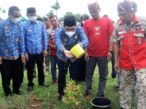 Tanam 85 Pohon Pucuk Merah, GML Bersama Pemkot Peringati Hari Jadi Kota Metro