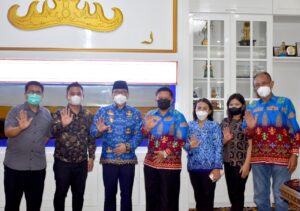 Walikota Metro Bersama Lembaga Pengembangan Pesta Paduan Suara Gerejawi Lakukan Audiensi di Ruang Kerja