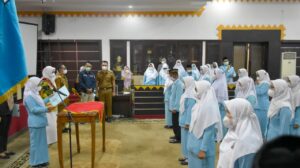 Bunda Paud dan Ketua Himpaudi Kota Metro Hadiri Pelantikan Pengurus Cabang HIMPAUDI se-Kota Metro Periode 2022-2026