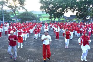 Walikota dan Wakil Walikota Metro Ikuti Senam YJI Dan Lansia Dalam Rangka HUT Kota Metro Ke – 85