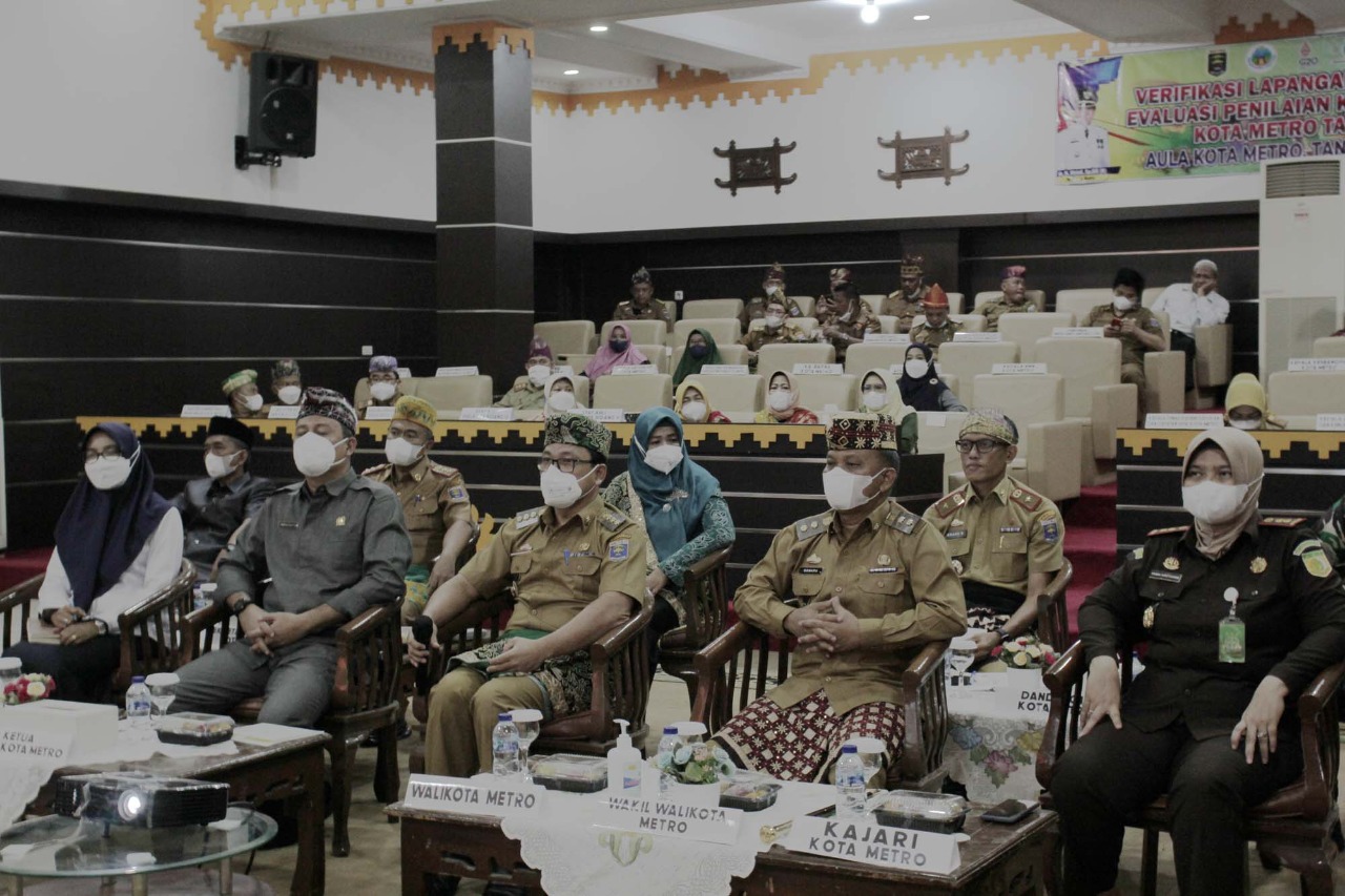 Pemerintah Kota Metro Ikuti Verifikasi Lapangan Hybrid Penilaian KLA Tahun 2022