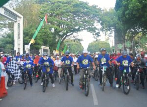 Pemkot Metro Gelar Fun Bike Salah Satu Kemeriahan Hari Jadi Kota Metro ke -85