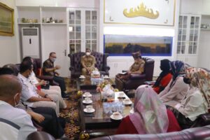 Audiensi Walikota Metro Bersama Direktur Radar Lampung