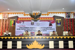 Berlangsung di Aula Pemkot Metro, Wakil Kajati Lampung Pimpin Rakor Mengenai Penyelesaian Permasalahan Hukum Secara Preventif