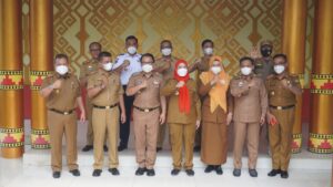 Walikota Metro Wahdi Terima Kunjungan Silaturahmi Walikota Bandar Lampung