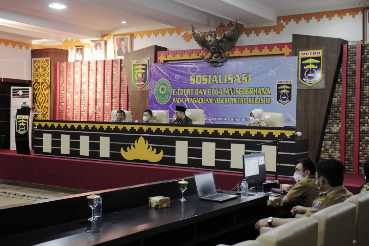 Pemerintah Kota Metro Gelar Sosialisasi Gugatan Sederhana dan E-Court