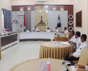 Walikota Metro Pimpin Rapat Program Kerja Unit Kerja Rencana APBD Perubahan TA 2022 dan Rencana Program Kerja APBD TA 2023