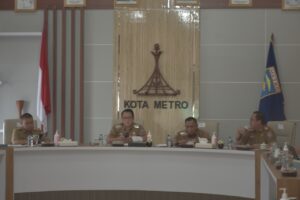 Rapat Pembahasan Pelaksanaan Kegiatan Infrastruktur dan Pembahasan Lanjutan Program/Kegiatan APBDP TA 2022 Kota Metro