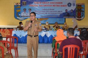 Walikota Menjadi Narasumber FGD Tingkat Kecamatan Metro Barat