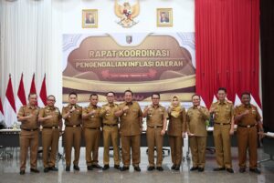 Walikota Metro Hadir Dalam Rakor Pengendalian Inflasi Daerah se-Provinsi Lampung