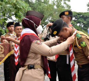 Kwarcab Pramuka Kota Metro Buka Kegiatan Kemah Bakti