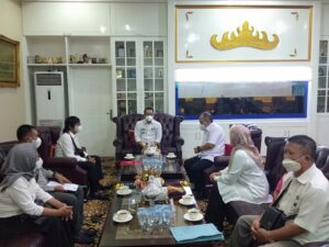 Walikota Metro dan DPC Garuda Bakti Nusantara Dirgantara Kota Metro Lakukan Audiensi