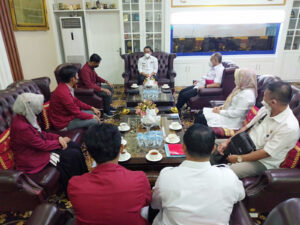 Berlangsung di Ruang Kerja, Walikota Metro Bersama IMM Kota Metro Lakukan Audiensi